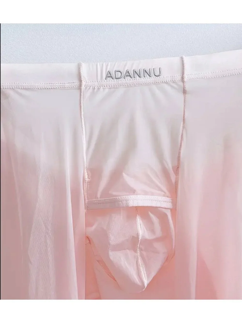 Adannu Mens Sheer Pink Tights*Open Pouch & Stretchy Waistband*Gay*Cosplay*XL*NIP